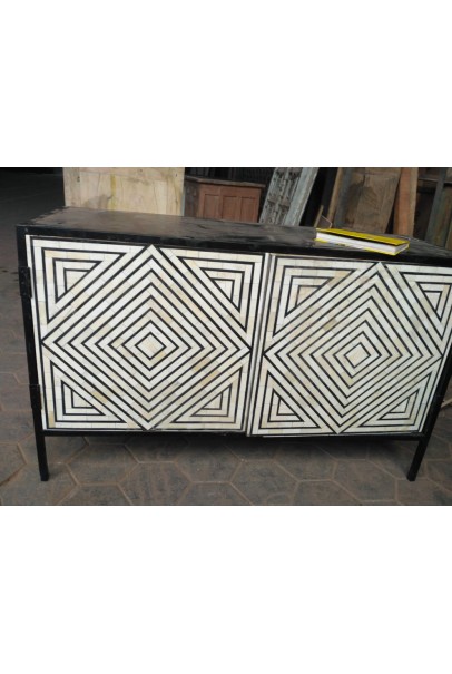 Black & White Diamond Cabinet